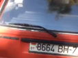 Активісти в Одесі зупинили авто з Білорусі з георгіївською стрічкою (фото, відео)